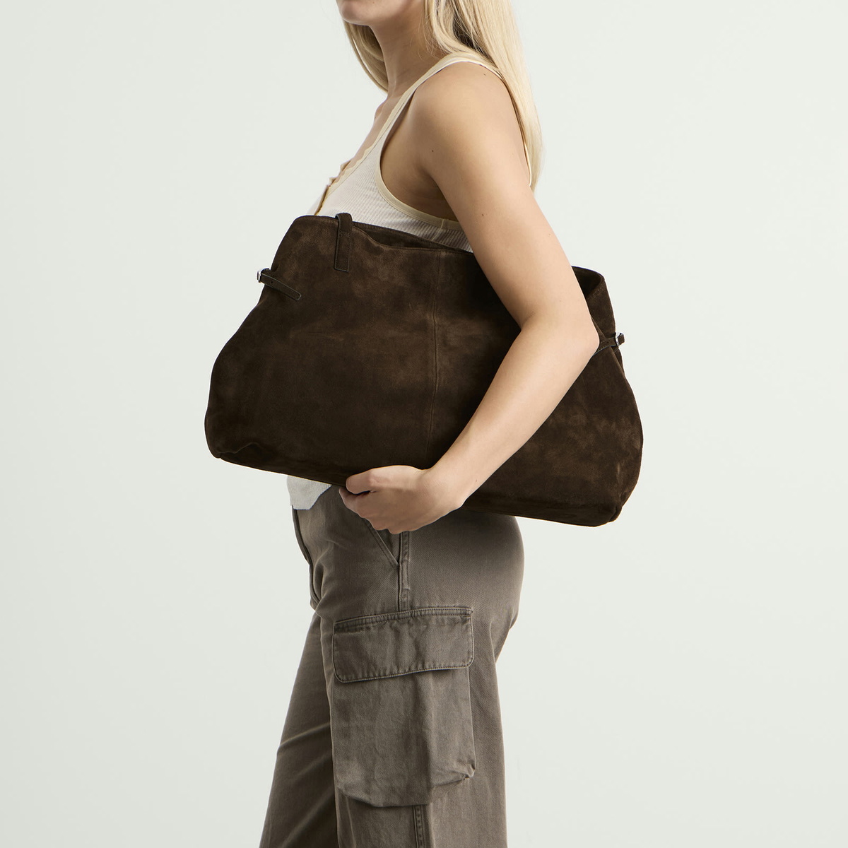 Vagabond Shoemakers Women's Cannes Suede Bag in Coffee 