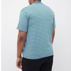 Danton Men's Stripe Pocket T-Shirt in Navy/Green