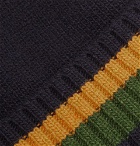 Oliver Spencer - Arbury Striped Wool Beanie - Navy