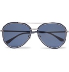 TOM FORD - Aviator-Style Acetate and Silver-Tone Sunglasses - Blue