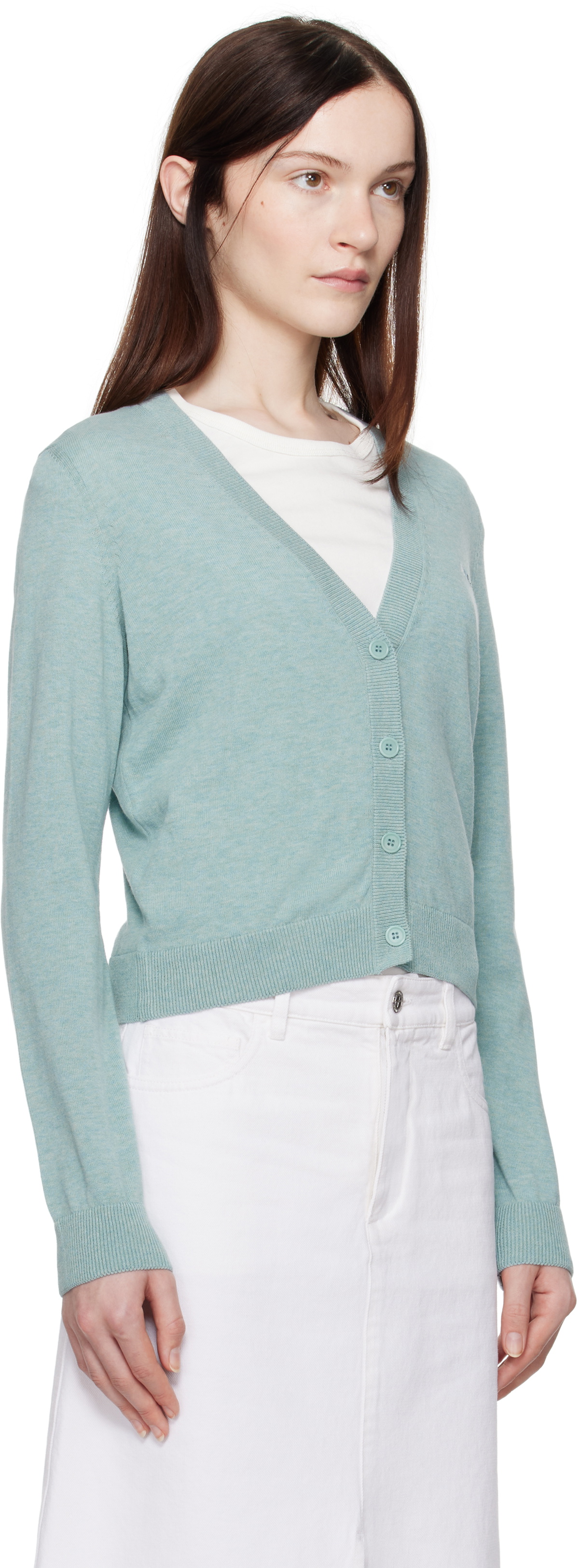 A.P.C. Blue Josephine Cardigan
