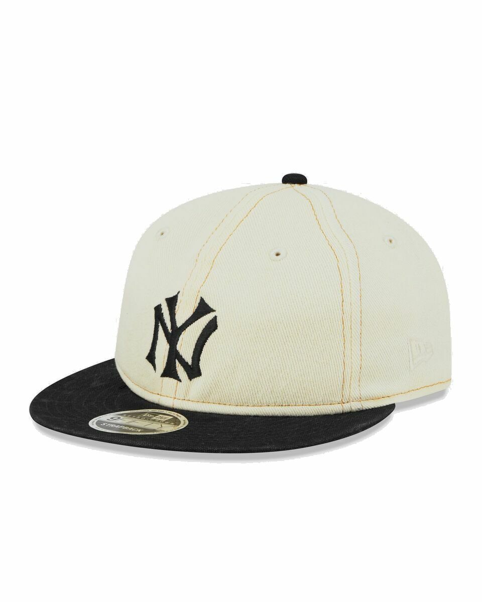 Photo: New Era Chrome Denim 20215 New York Yankees   Cooperstown Chw Black/White - Mens - Caps