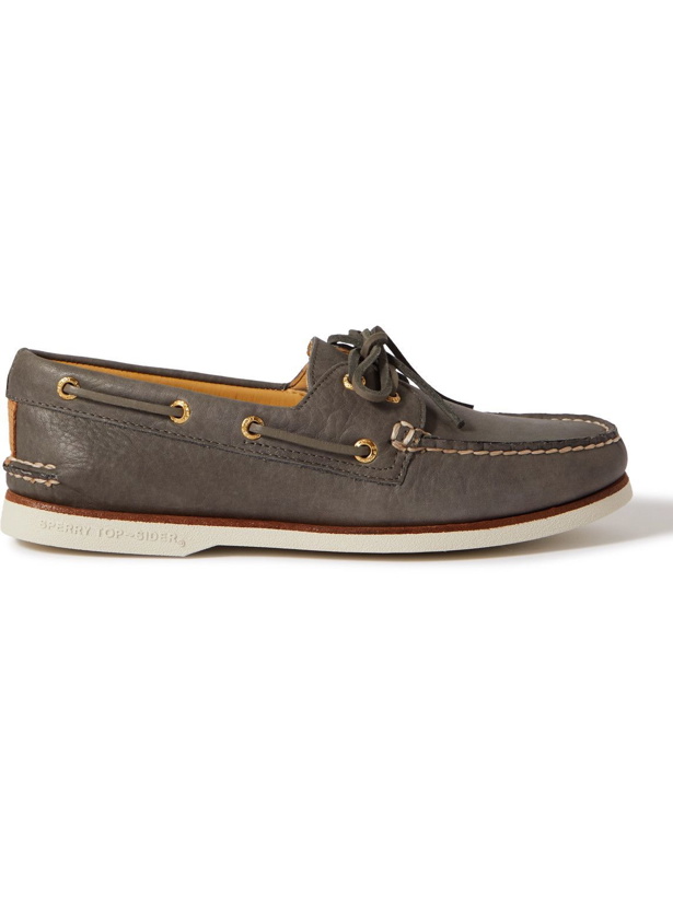 Photo: Sperry - Gold Cup Authentic Original Full-Grain Leather Boat Shoes - Gray