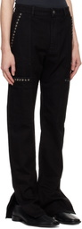 Ludovic de Saint Sernin Black Eleanor Denim Cargo Pants