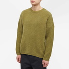 Our Legacy Men's Drop Shoulder Alpaca Crew Knit in Swamp Green