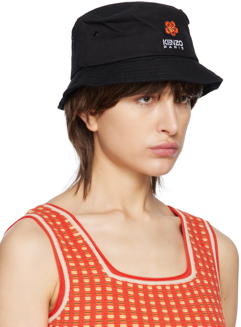 Kenzo Black Kenzo Paris Boke Flower Bucket Hat