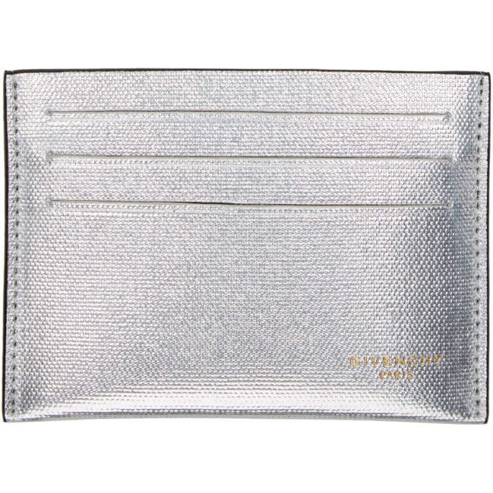 Photo: Givenchy Silver Leather Card Holder