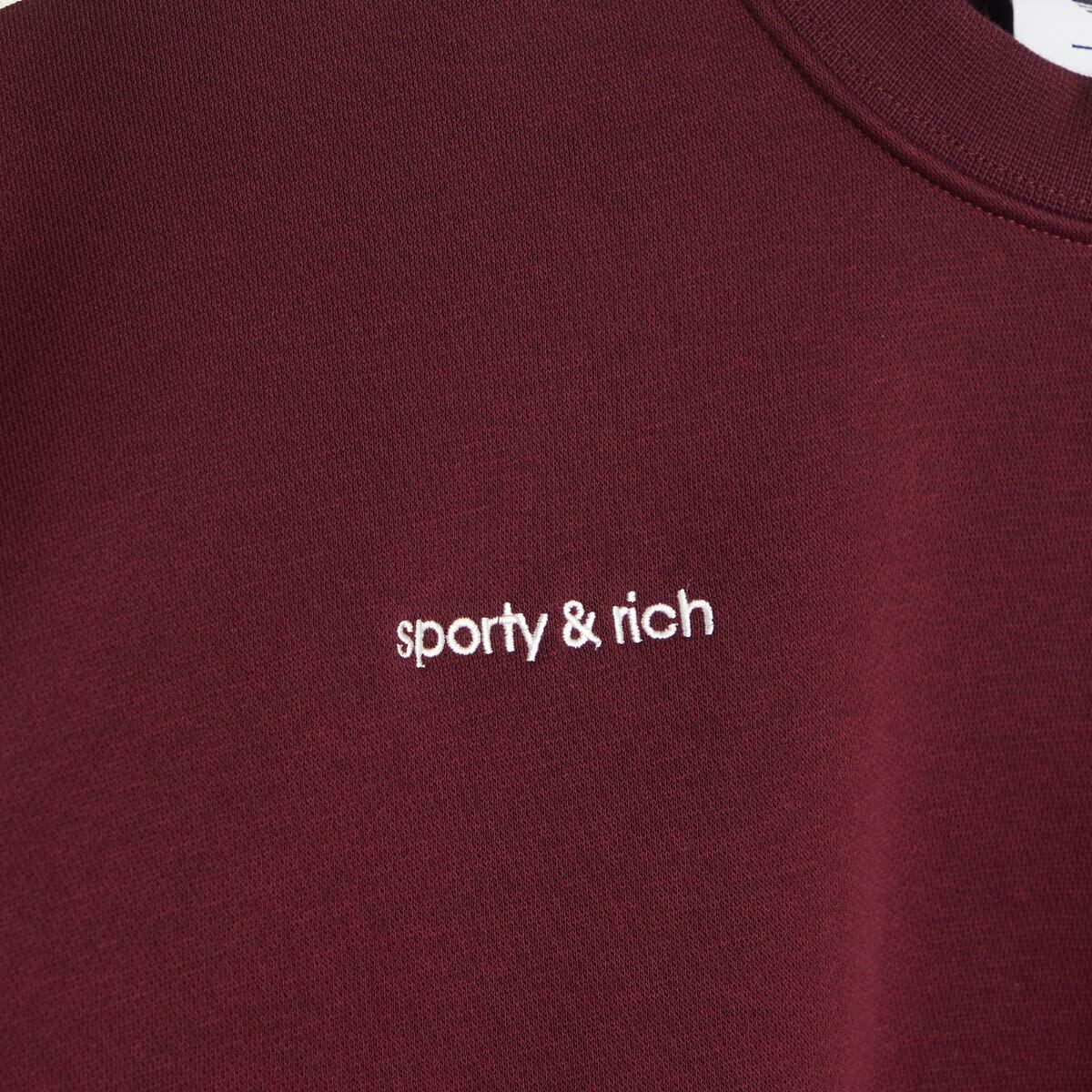 Adidas Women's X Sporty & Rich Sweatshirt in Maroon
