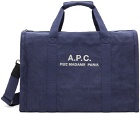 A.P.C. Blue Recuperation Gym Bag