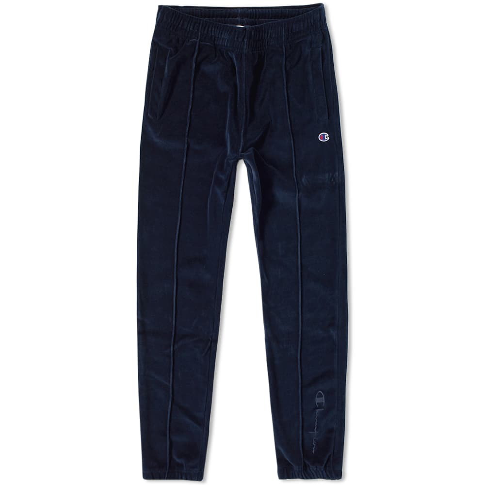 Champion Reverse Weave Velour Track Pant Blue Champion Reverse Weave