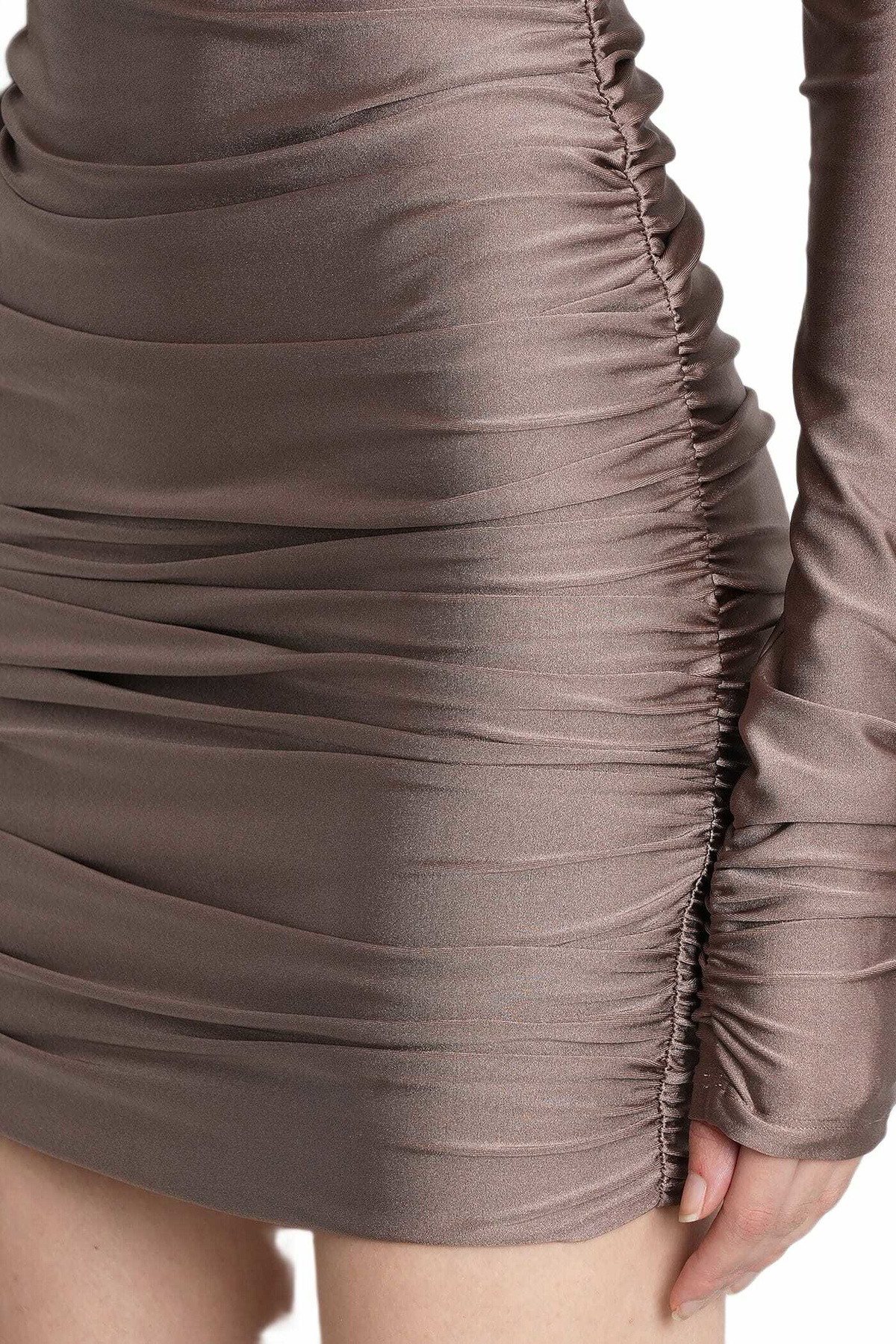 The Andamane Oleandra Dress In Grey Polyamide