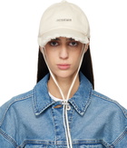 JACQUEMUS Off-White Les Classiques 'The Artichaut' Denim Cap