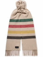 Pendleton - Glacier Fringed Striped Wool Scarf