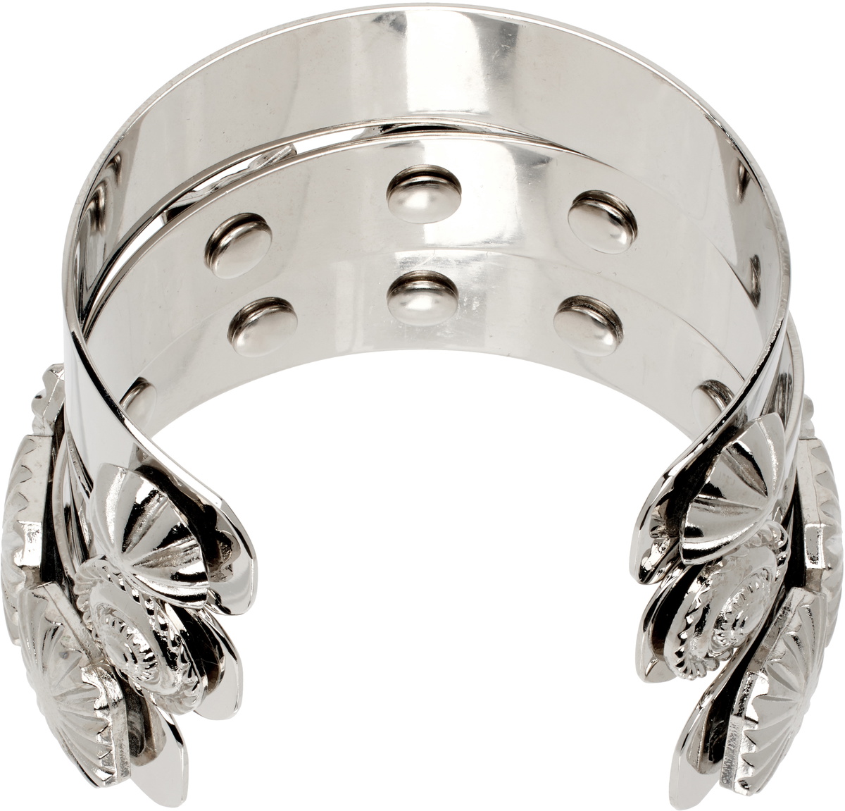 【TOGA】 l design bracelet bangle Toga Pulla Silver Metal Bangle Bracelet Set Toga Pulla