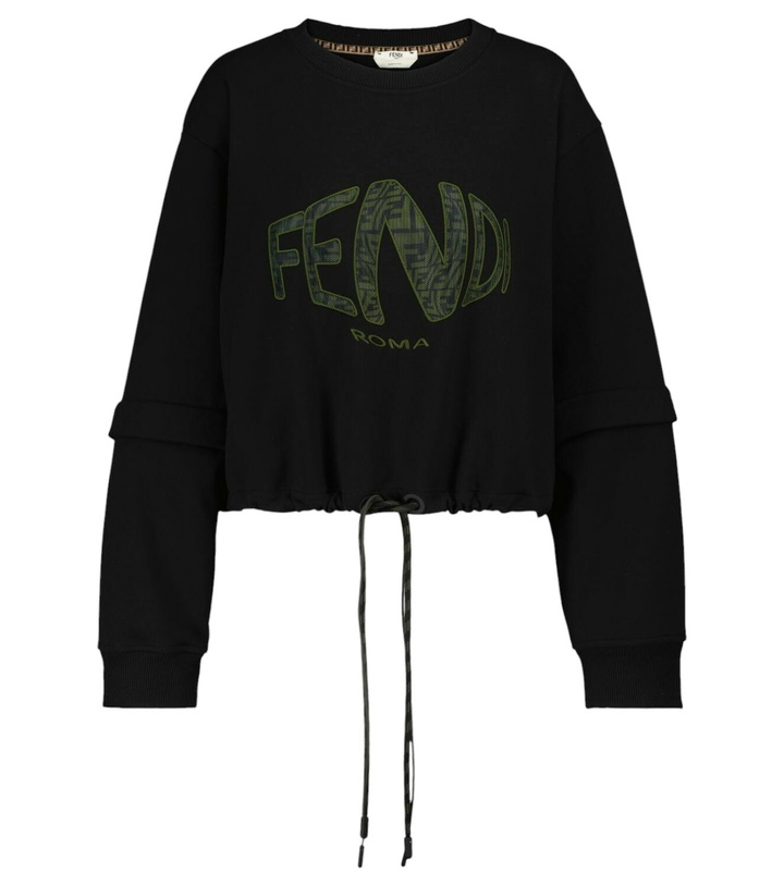 Photo: Fendi Vertigo convertible cotton sweatshirt