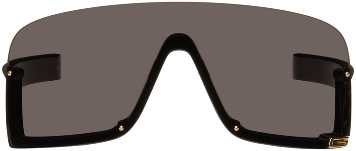 Photo: Gucci Black Shield Sunglasses