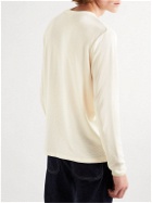 NN07 - Clive Waffle-Knit Cotton and Modal-Blend T-Shirt - White