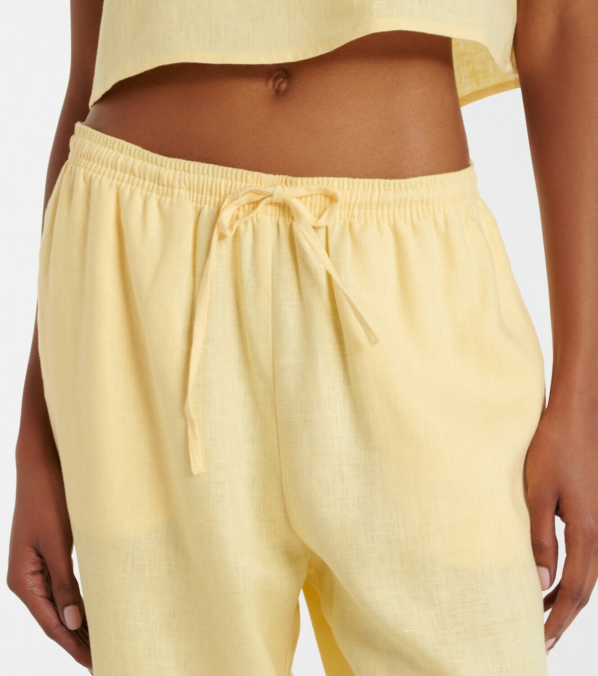Asceno Aurelia linen wide-leg pants
