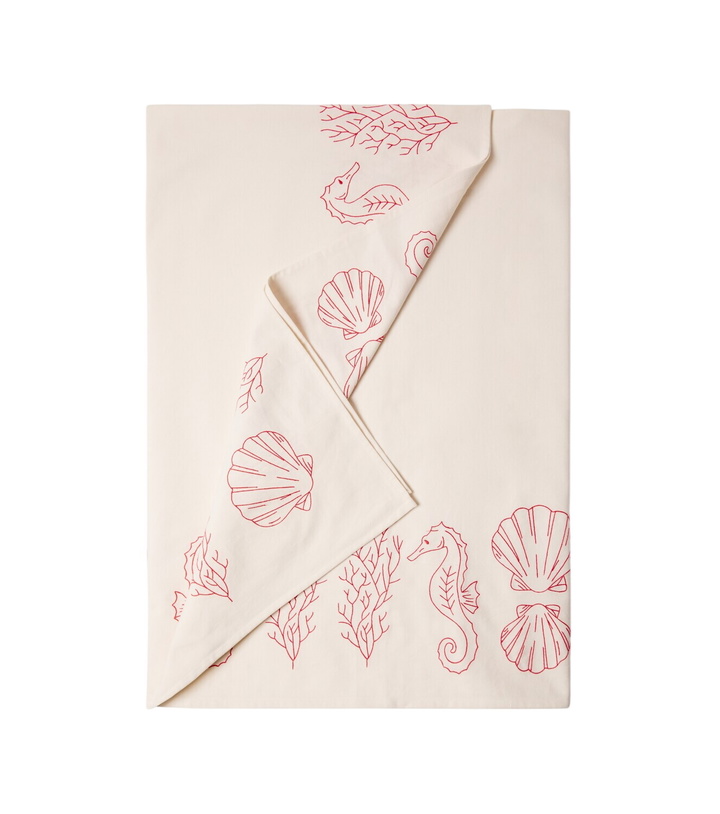 Photo: Les-Ottomans Embroidered linen tablecloth
