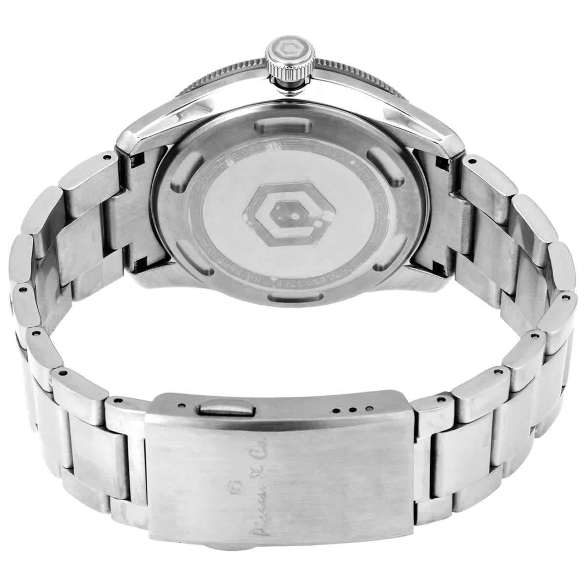 Picasso and Co Automatic Red Dial Stainless Steel Mens Watch PWSOR001