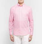 Richard James - Button-Down Collar Cotton-Mesh Shirt - Pink