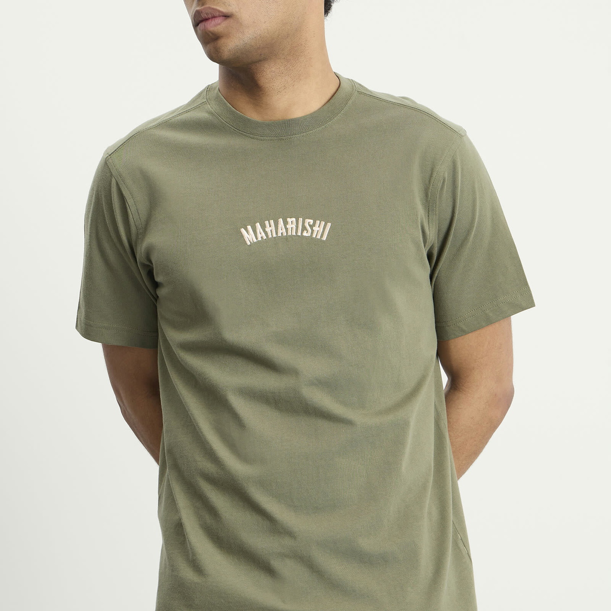 Maharishi Men's Organic Logo T-Shirt in Olive Og-107F