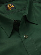 Needles - Logo-Embroidered Twill Shirt - Green