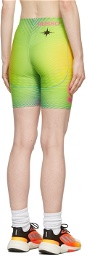 Paolina Russo SSENSE Exclusive Green Printed Sport Shorts