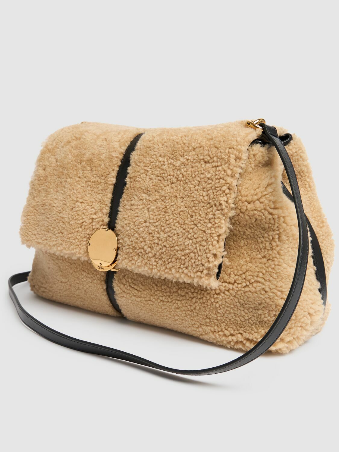 CHLOÉ Penelope Shearling Shoulder Bag