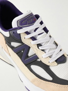 New Balance - 990v6 Leather-Trimmed Suede and Mesh Sneakers - White