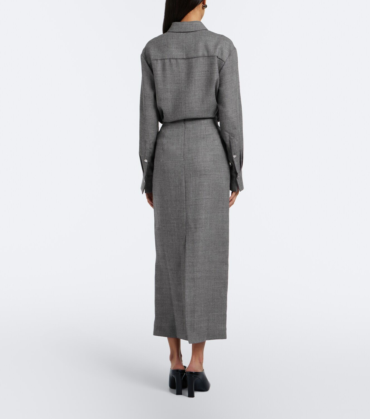 Tove Hope virgin wool midi skirt