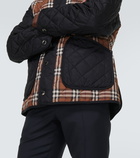 Burberry Checked quilted jacket