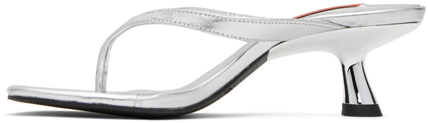 SIMONMILLER Silver Beep Heeled Sandals