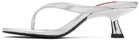 SIMONMILLER Silver Beep Heeled Sandals