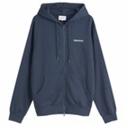 thisisneverthat Men's Intl. Logo Zip Up Hoodie in Navy