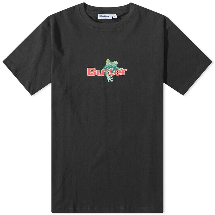 Photo: Butter Goods Men's Tree Frog Logo T-Shirt in Black