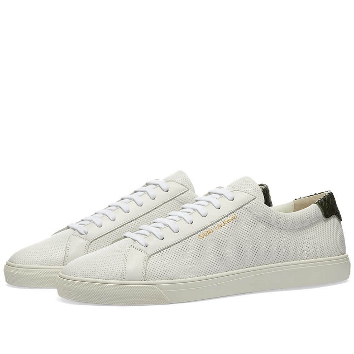 Photo: Saint Laurent Andy Perforated Low Top Sneaker