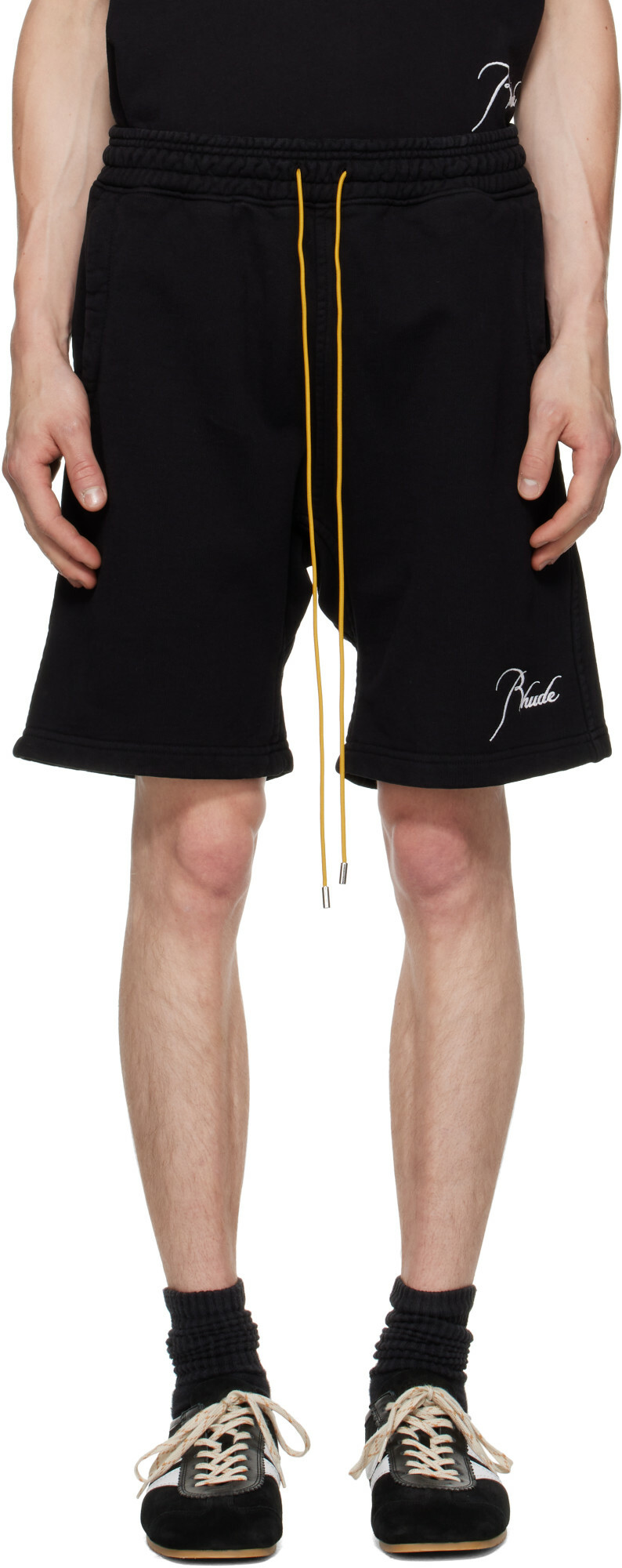 Rhude Black Classique Sweat Shorts