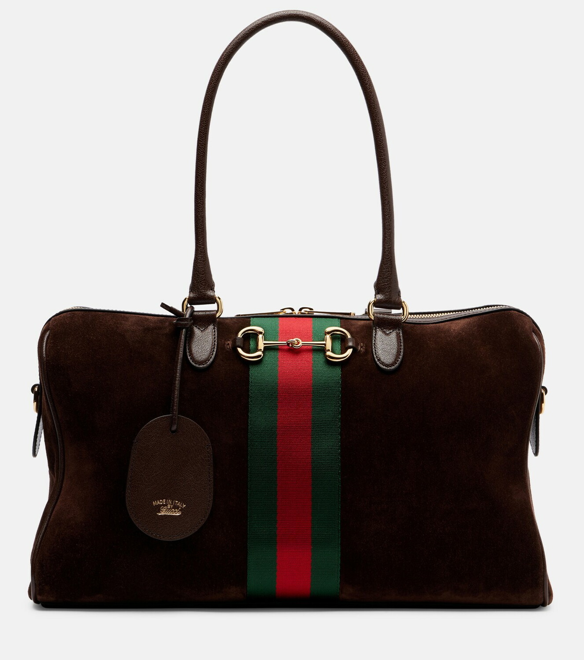 Gucci Gucci Borsetto Large suede duffel bag
