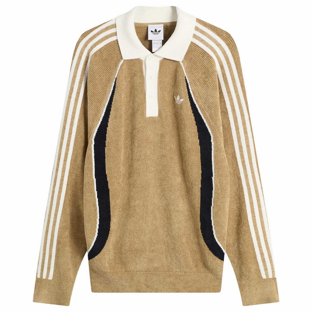 Adidas Men's Wicons Polo in Cardboard/Black/Off White