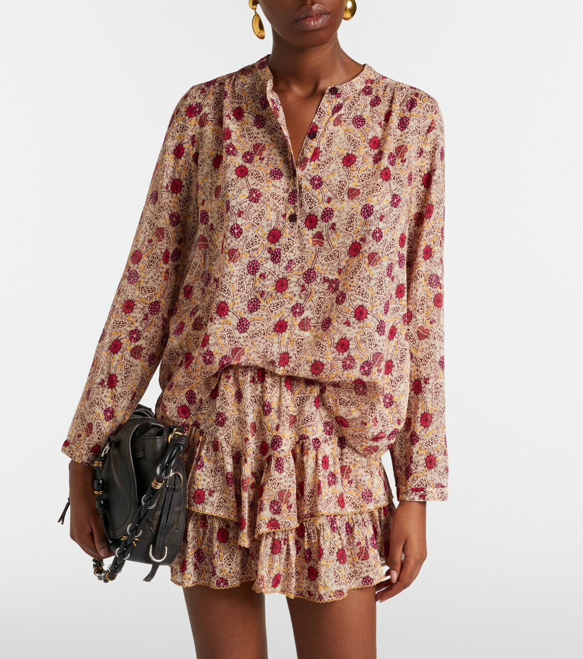 Marant Etoile Maria printed cotton shirt