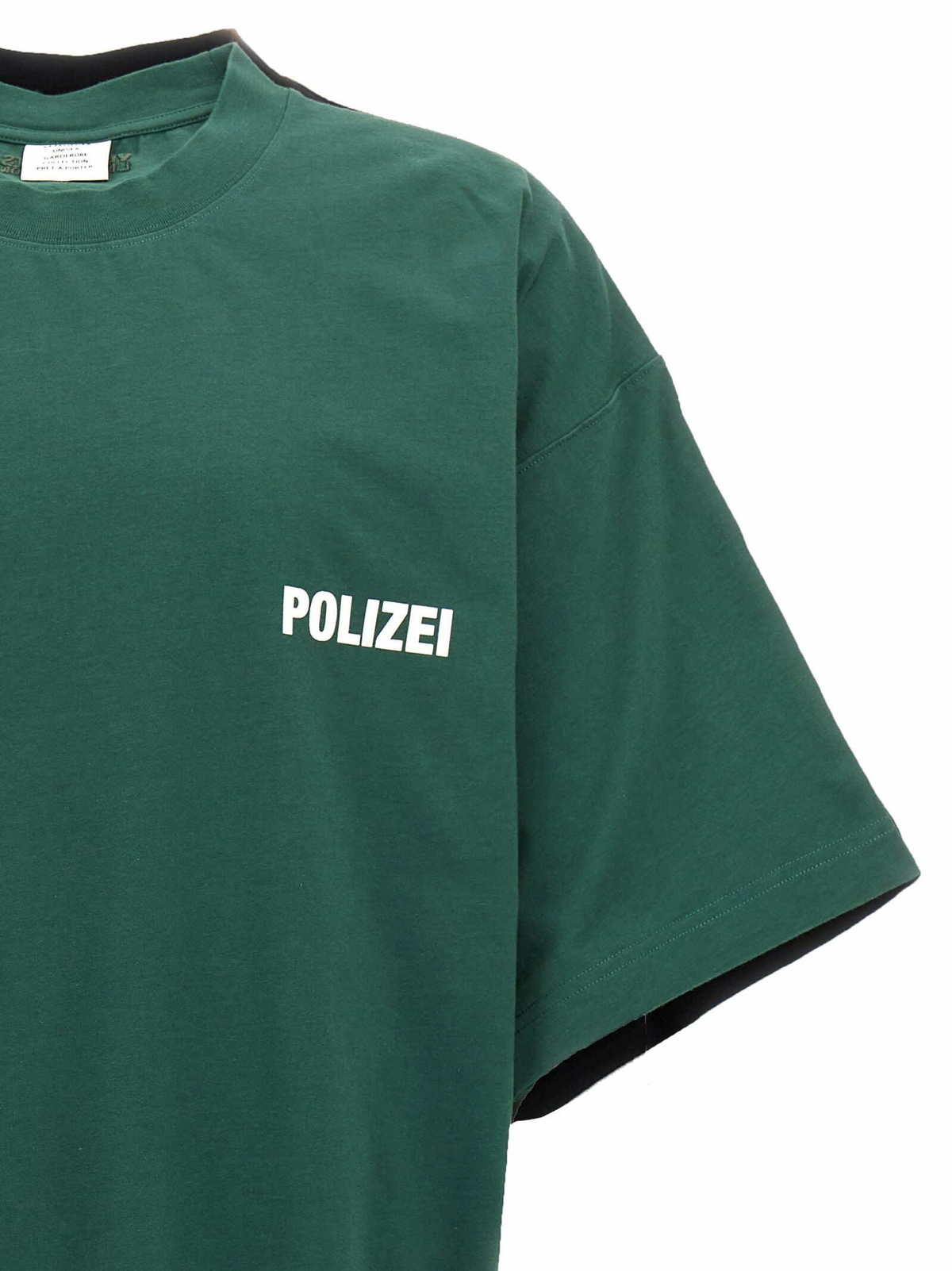 VETEMENTS polizei/securite T-shirt