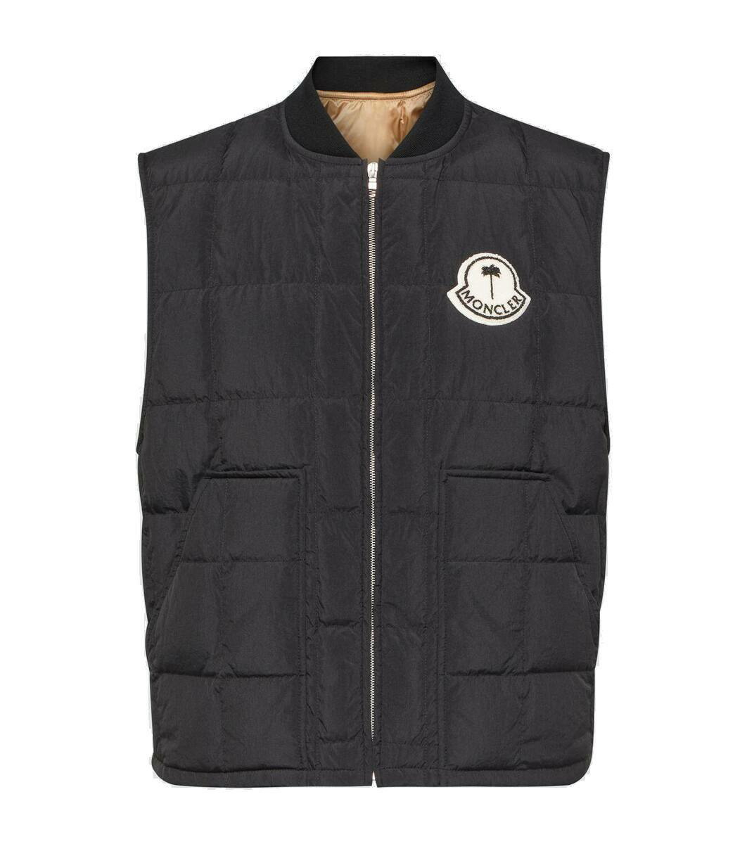 Photo: Moncler Genius x Palm Angels Pinwheel quilted down vest