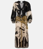 Johanna Ortiz Pradera Geométrica linen maxi dress