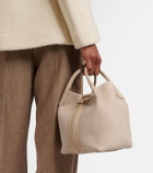 Loro Piana Bale Small leather bucket bag