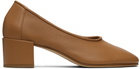 BY FAR Tan Prudence 45 Heels