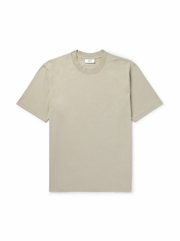 Photo: NN07 - Adam 3209 Pima Cotton-Jersey T-Shirt - Neutrals