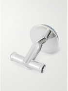 Montblanc - Silver-Tone and Enamel Cufflinks