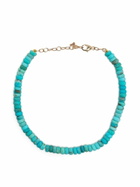 Mateo 14K Yellow Gold Turquoise Beaded Bracelet