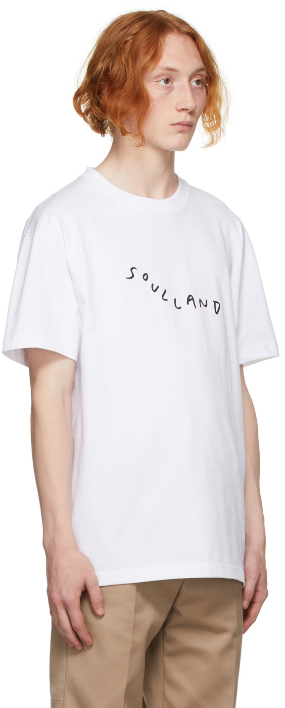 Soulland White Marker Logo T-Shirt Soulland